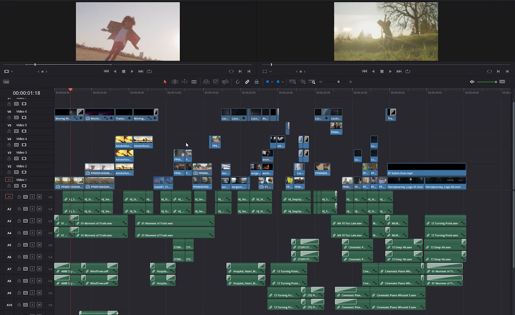 Video Editing Timeline Background